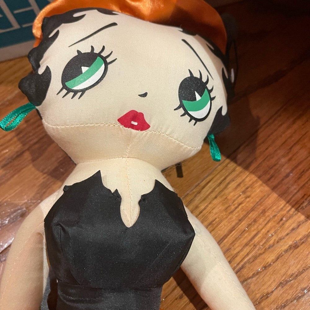 Betty Boop Black and Cream Plush - Vintage 2003 Halloween Collection 17”